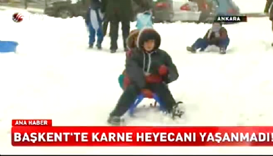 Ankara'da karne heyecanı yaşanmadı