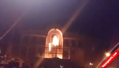 tahran - İran'da Suudi Arabistan elçiliği ateşe verildi  Videosu