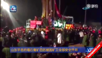 Çinli madenciler göçük altından 36 gün sonra kurtarıldı 
