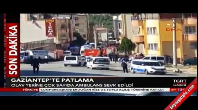 Gaziantep'te canlı bomba kendini patlattı! 
