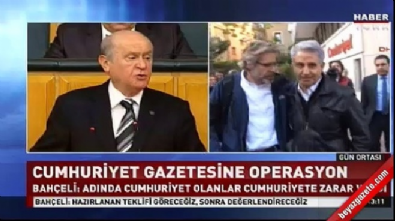 cumhuriyet gazetesi - Bahçeli'den Cumhuriyet operasyonuna destek  Videosu