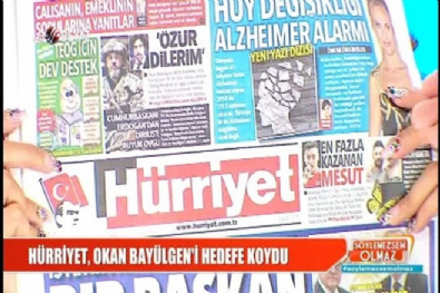 Hürriyet, Okan Bayülgen'i günah keçisi ilan etti 