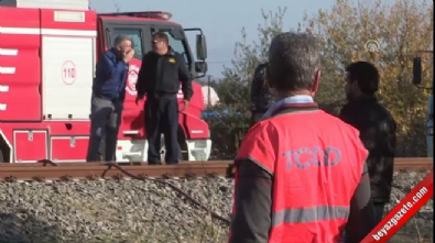 yolcu treni - İzmir'de tren kazası Videosu