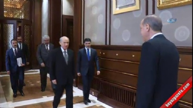 Cumhurbaşkanı Erdoğan, MHP lideri Bahçeli’yi kabul etti 