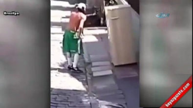 brezilya - Bisiklet sırtında buzdolabı hırsızlığı  Videosu