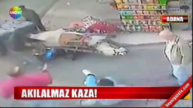Akıl almaz kaza: 1'i at, 3 yaralı 
