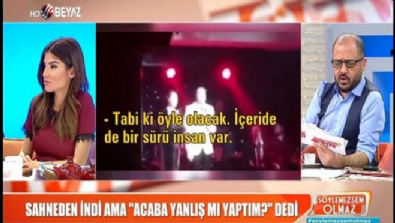 hulya avsar - Hülya Avşar sahneden indi ama acaba yanlış mı yaptım dedi  Videosu