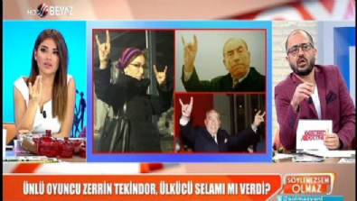 Ünlü Oyuncu Zerrin Tekindor, ülkücü selamı mı verdi? 