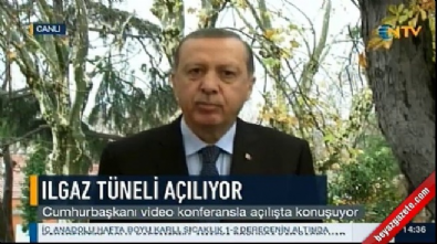 Cumhurbaşkanı Recep Tayyip Erdoğan İstanbul'da canlı yayınla açılışa bağlandı 