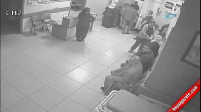 Doktora 'ambulans' dayağı kamerada 