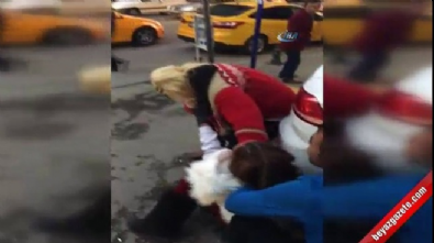 Ankara'da saç saça kadın kavgası! 