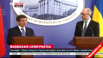 Davutoğlu: Kırım Ukrayna topraklarının bir parçasıdır 