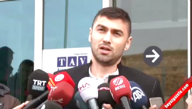 burak yilmaz - Burak Yılmaz Atatürk Havalimanı'nda açıklamalarda bulundu Videosu