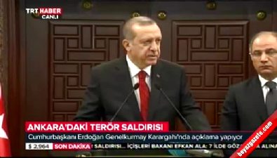 Cumhurbaşkanı Erdoğan'dan Ankara saldırısı açıklaması 