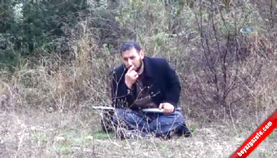 Pompalı tüfekle kendini böyle vurdu 