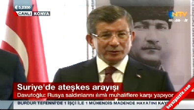 Başbakan Davutoğlu'ndan 'ateşkes' uyarısı 