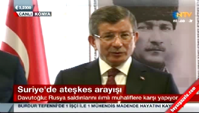 ahmet davutoglu - Başbakan Davutoğlu'ndan 'ateşkes' uyarısı  Videosu
