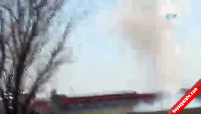 Gaziantep'e 3 Havan Topu Düştü... Düşen Havan Topu Böyle Görüntülendi  Videosu