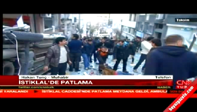 taksim - Beyoğlu İstiklal Caddesi'nde Canlı Bomba Patladı: 5 Ölü 20 Yaralı  Videosu