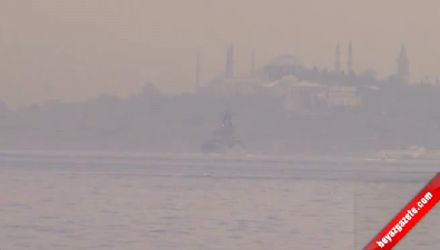 karadeniz - İstanbul Boğazı’ndan Rus Savaş Gemisi Geçti  Videosu