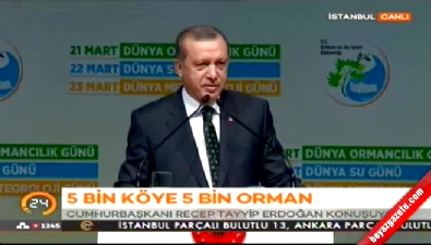 Erdoğan, 5 Bin Köye 5 Bin Orman Projesi'nin tanıtım töreninde konuştu 