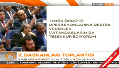 Davutoğlu AK Parti İl Başkanları Toplantısı'nda konuştu 