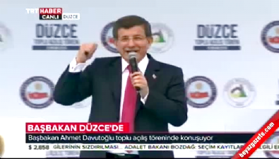Başbakan Davutoğlu'nun Düzce konuşması 