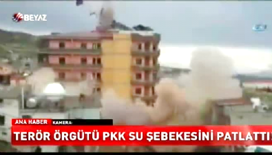 PKK su şebekesine saldırdı! O bölgeye sadece Beyaz Haber girdi