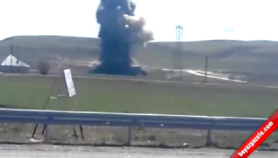 Erciş’teki bomba yüklü kamyonet böyle patlatıldı  Videosu