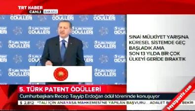 Cumhurbaşkanı Erdoğan 5. Türk Patent Ödülleri töreninde konuştu 