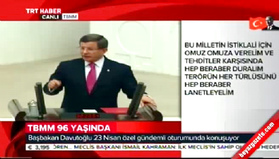 tbmm - Başbakan Davutoğlu: Kimse bu topraklara göz dikemeyecek  Videosu