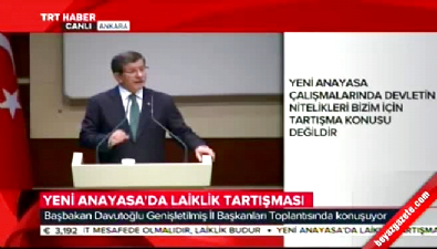 il baskanlari - Başbakan Davutoğlu'ndan lailklik açıklaması  Videosu