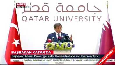 ahmet davutoglu - Başbakan Katar Üniversitesi'nde konuştu Videosu
