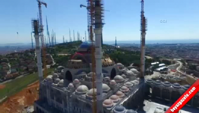 cami insaati - Çamlıca Camisi havadan görüntülendi  Videosu