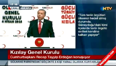 kizilay - Cumhurbaşkanı Erdoğan: Son terörist imha edilinceye kadar buna devam edeceğiz Videosu