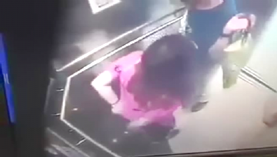 genc kadin - Asansörde iğrenç olay! Videosu