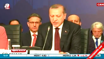 Erdoğan, yuvarlak masa toplantısında konuştu 