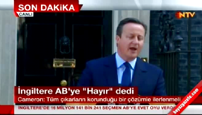 İngiltere Başbakanı Cameron istifa etti 