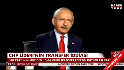 mhp - Kılıçdaroğlu'ndan 'transfer' iddiası  Videosu