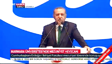 Cumhurbaşkanı Erdoğan'dan 'mezuniyet' açıklaması