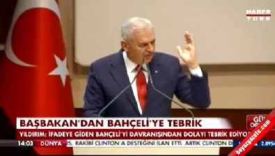 ifade daveti - Başbakan Yıldırım Bahçeli'yi tebrik etti  Videosu