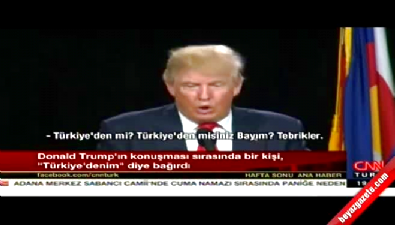 Trump ile Türk gazeteci arasında ilginç diyalog