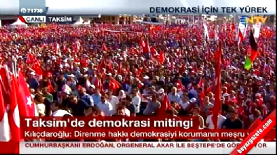 Kılıçdaroğlu'ndan Taksim Bildirisi