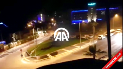 Marmaris'teki otele helikopterlerin asker indirme anı 