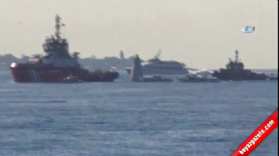 istanbul bogazi - Sahil güvenlik botu alabora oldu  Videosu