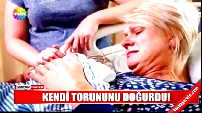 dogum orani - 46 yaşındaki kadın kendi torununu doğurdu Videosu