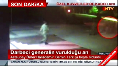 darbe plani - Ömer Halisdemir'in darbeci general Semih Terzi'yi vurulduğu an Videosu