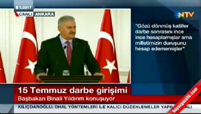 Başbakan : Darbeye Karşı Duran Türk Milletine Teşekkür Ediyorum 