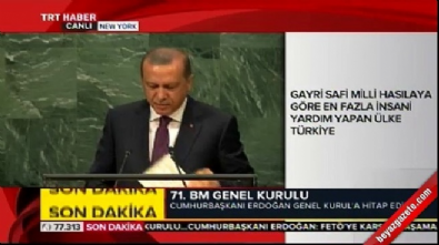 recep tayyip erdogan - Cumhurbaşkanı Erdoğan BM'de alkışlandı Videosu