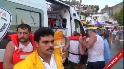 Antalya'da tur teknesi battı Videosu